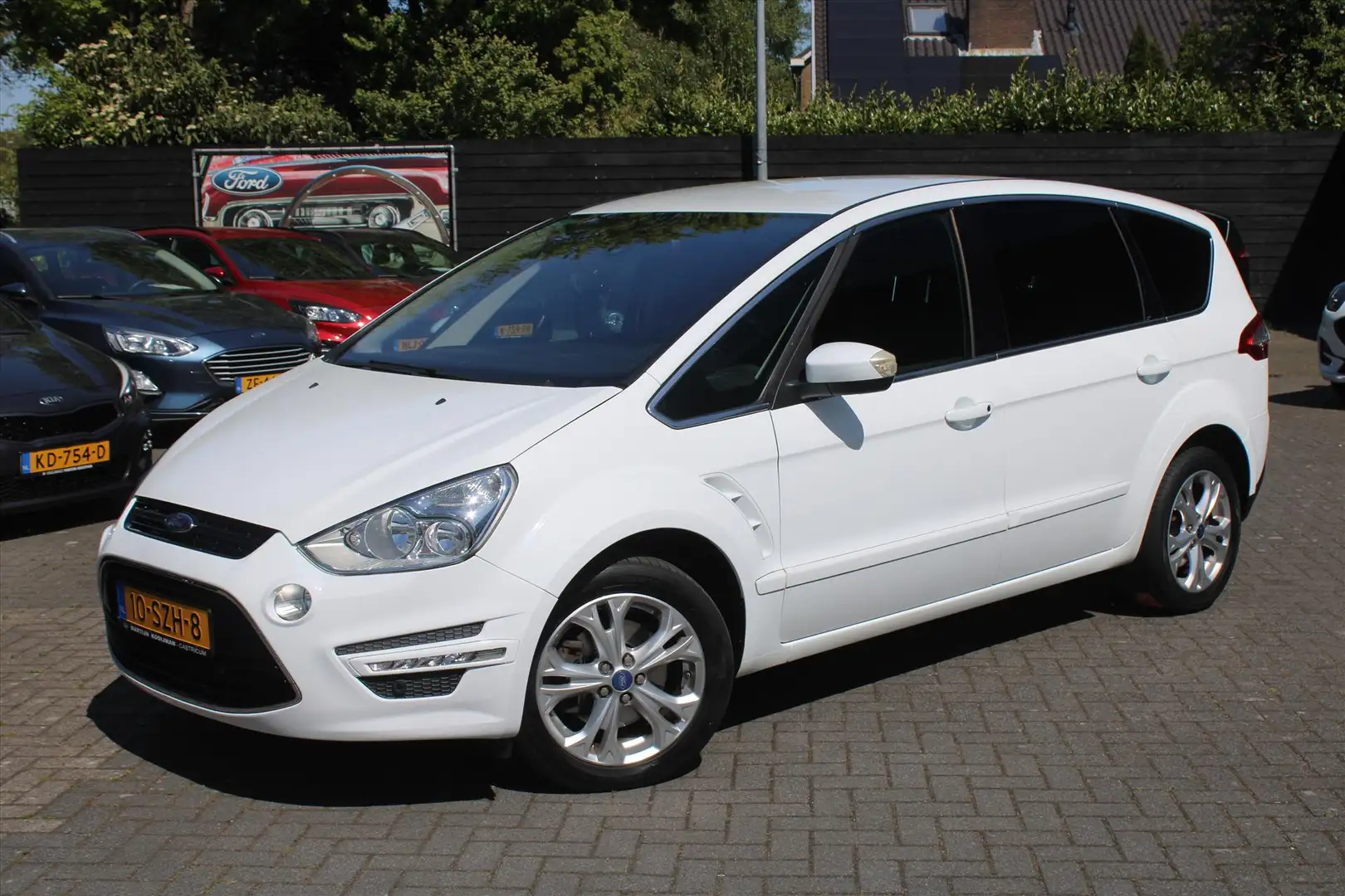 Ford S-Max 1.6 Ecoboost 160pk Titanium, Volledig leder Blanc - 1