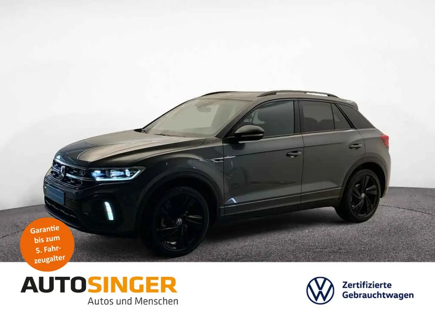 Volkswagen T-Roc R-Line 2.0 TDI DSG 4M *AHK*LED*ACC*NAVI* Grau - 1
