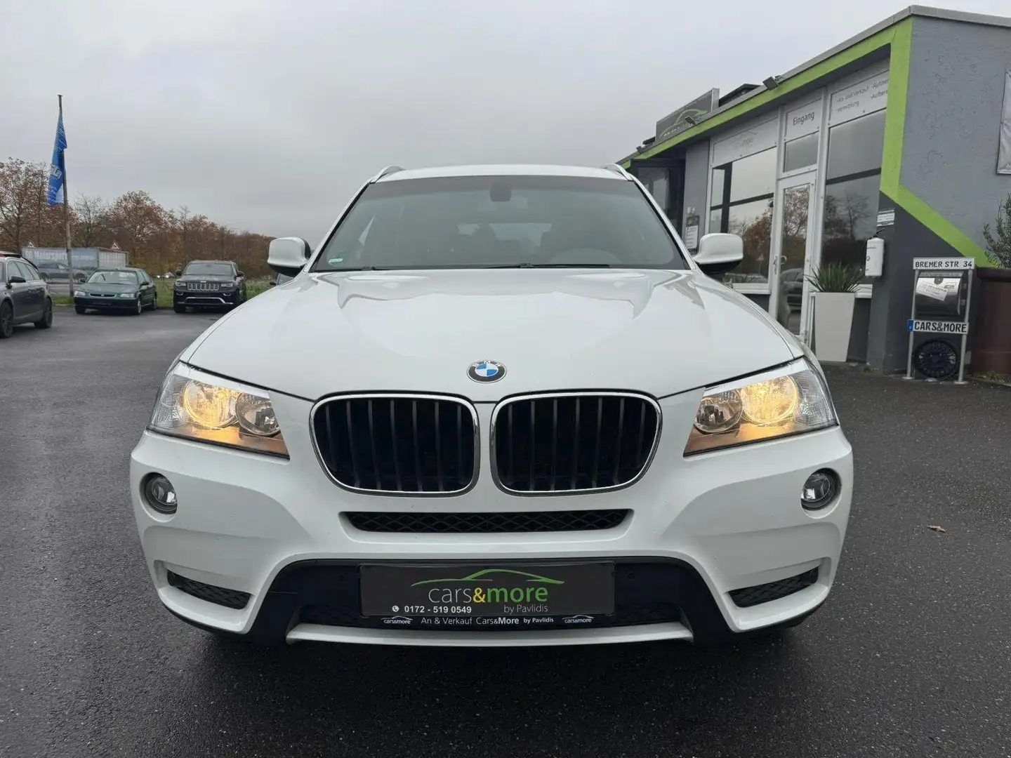BMW X3 xDrive 20 d-Teilleder -AHK Weiß - 2