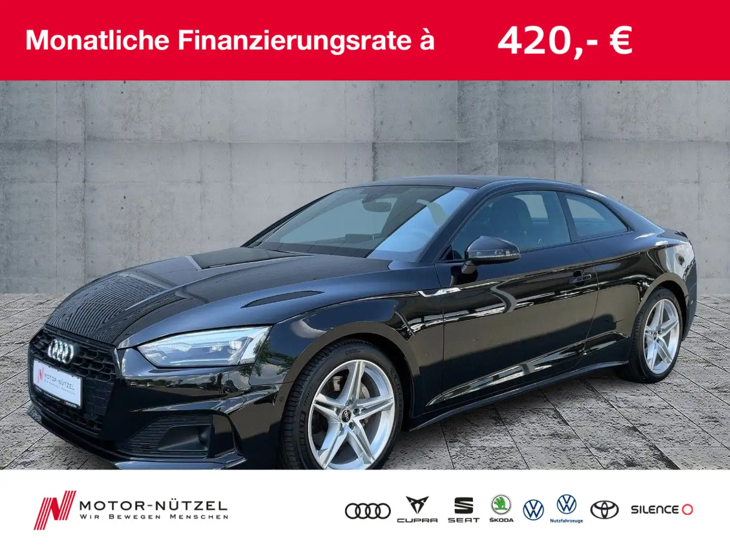 Audi A5 40 TDI QU S-TR ADVANCED LED+NAV+RFK+ACC Schwarz - 1