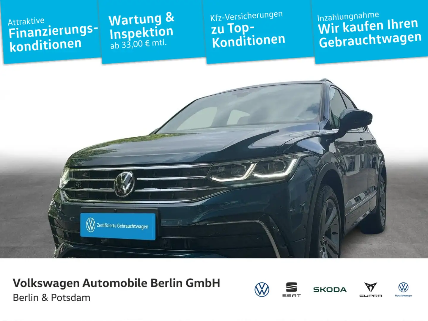 Volkswagen Tiguan 1.4 TSI eHybrid R-Line OPF (EURO 6d) Bleu - 1