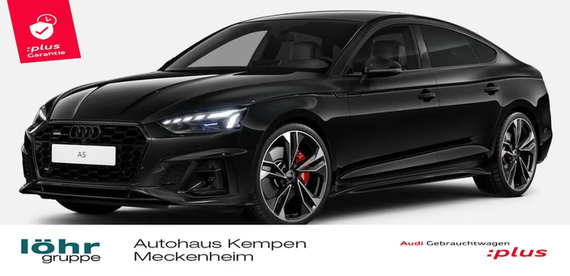 Audi A5 Sportback 45 TFSI Q S line 20"|ACC|360°|AHK|MATRIX Schwarz - 1