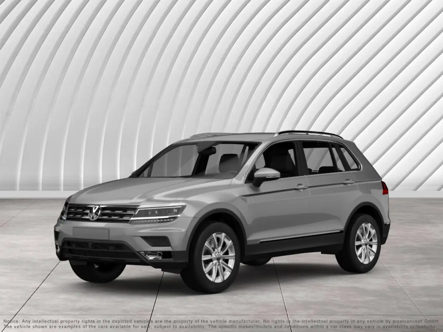 Volkswagen Tiguan R-Line ACC AHK RFK NAVI LED PDC V+H DAB Silber - 1