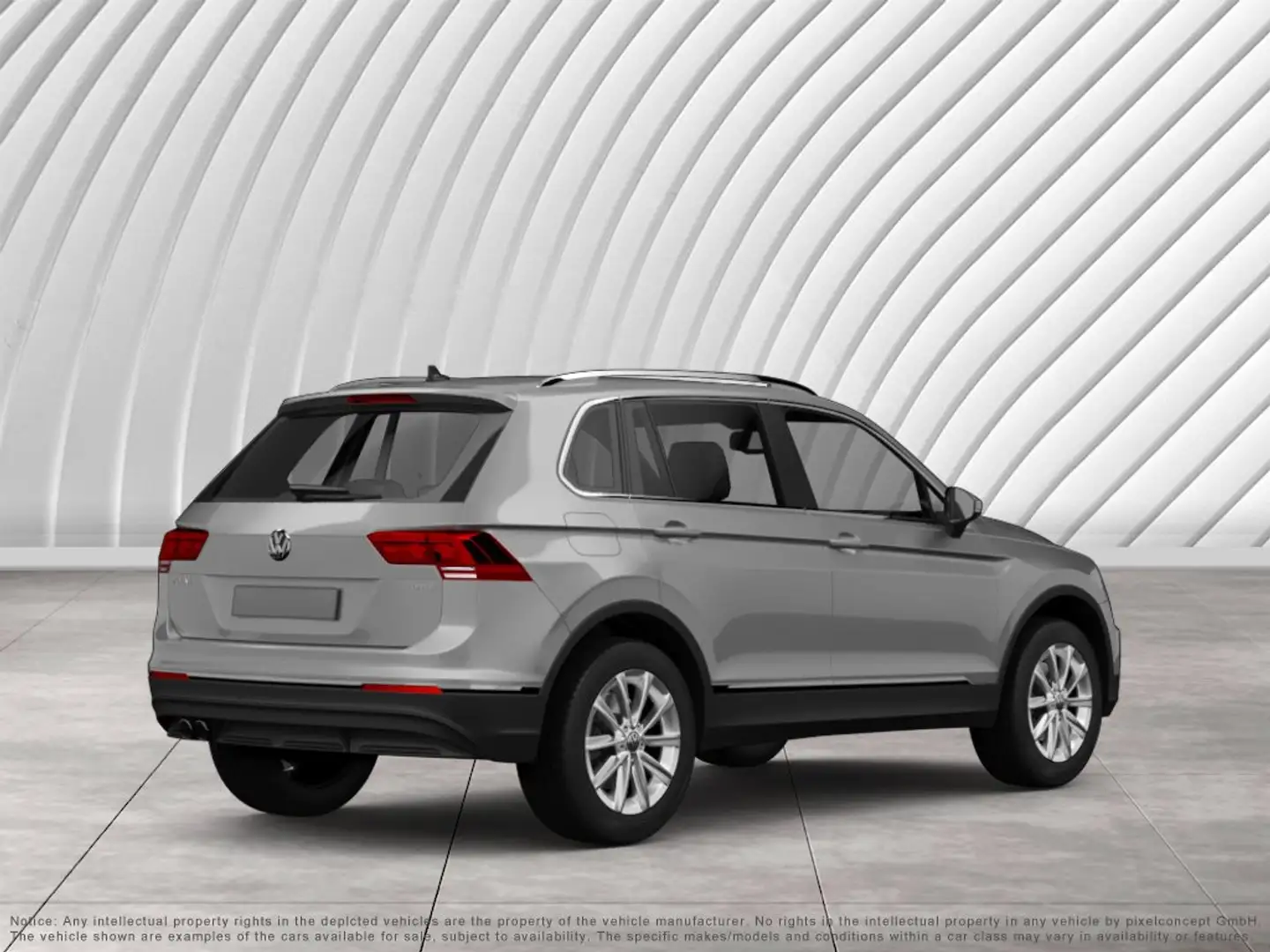 Volkswagen Tiguan R-Line ACC AHK RFK NAVI LED PDC V+H DAB Silber - 2