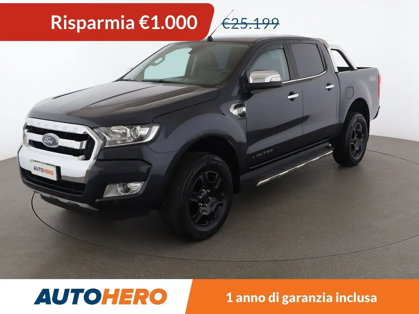 Ford Ranger 2.2 TDCi Doppelkabine Limited 4x4 Grigio - 1