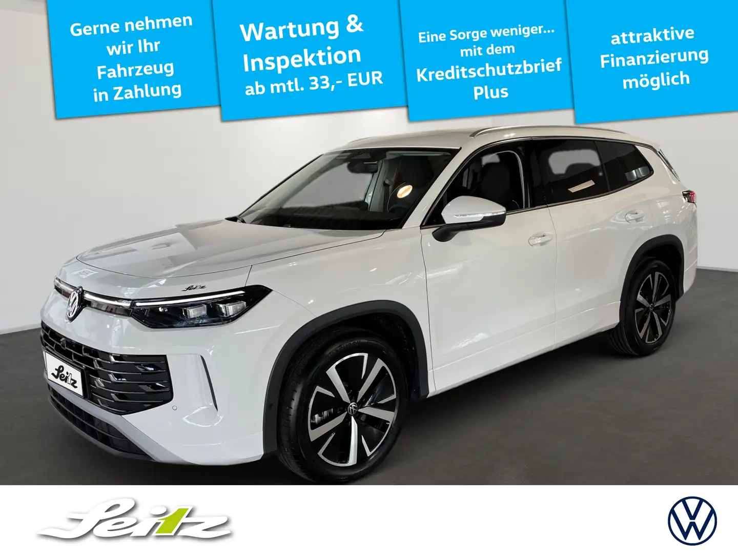 Volkswagen Tayron 1.5 eTSI Elegance *7-SITZER*AHK*NAVI* Wit - 1