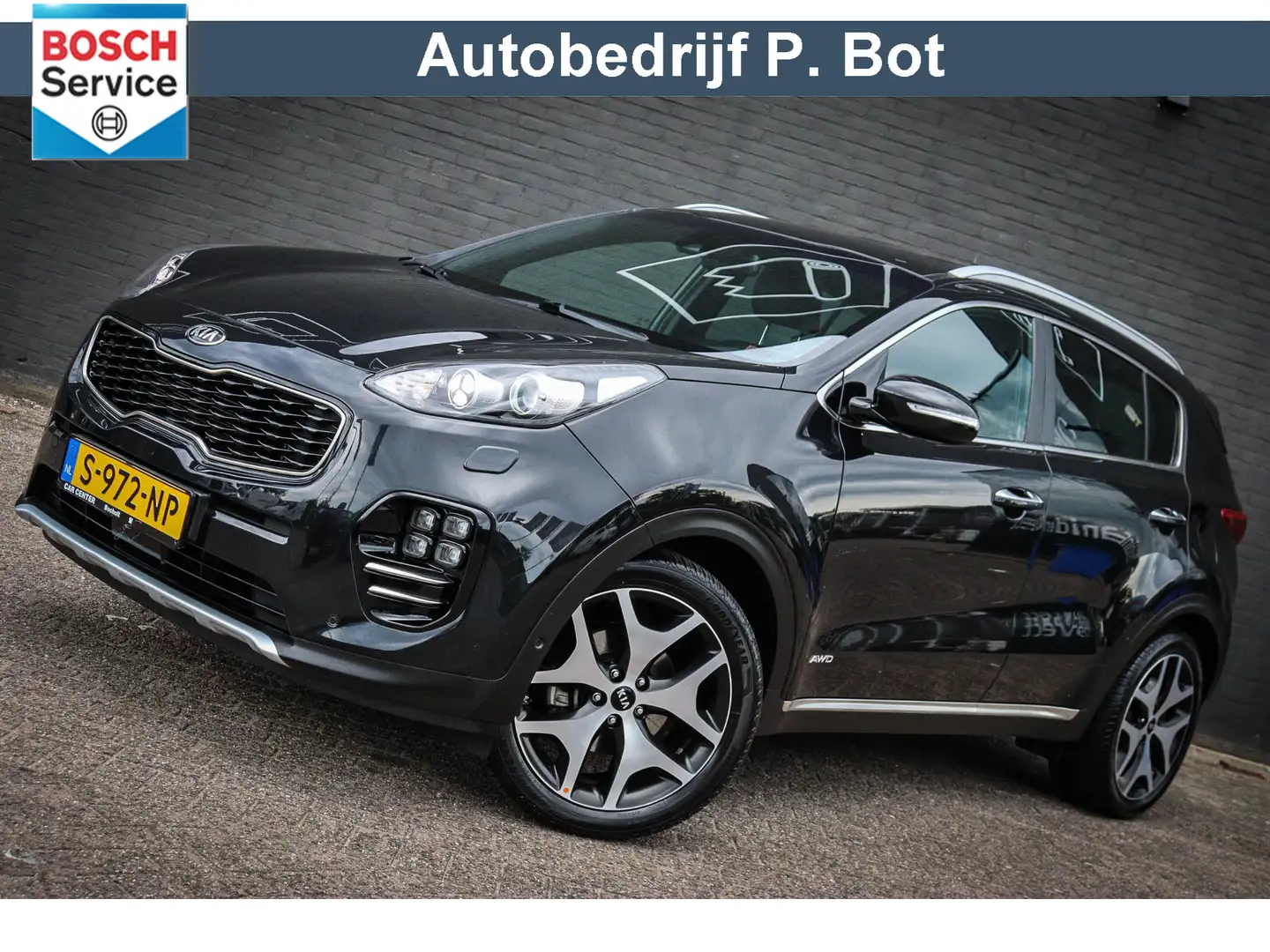 Kia Sportage 1.6 T-GDI 4WD GT-Line PlusLine Facelift model met Zwart - 1