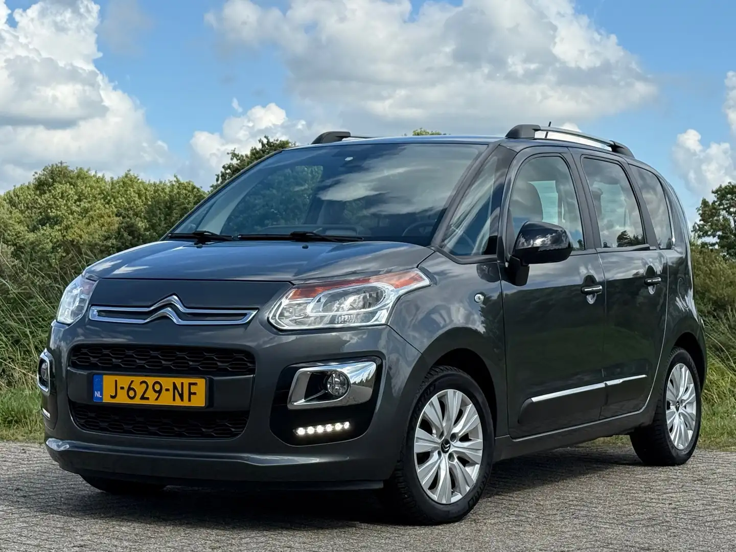 Citroen C3 Picasso 1.2 PureTech 110pk Exclusive - Gris Fer - Clima/Cr Gris - 2