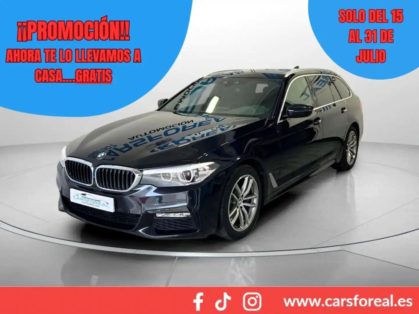BMW 530 530dA Touring Zwart - 1
