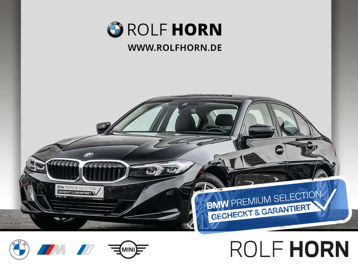 BMW 320 i Automatik Navi LED Komfzg Sitzhzg Klima PDC Noir - 1