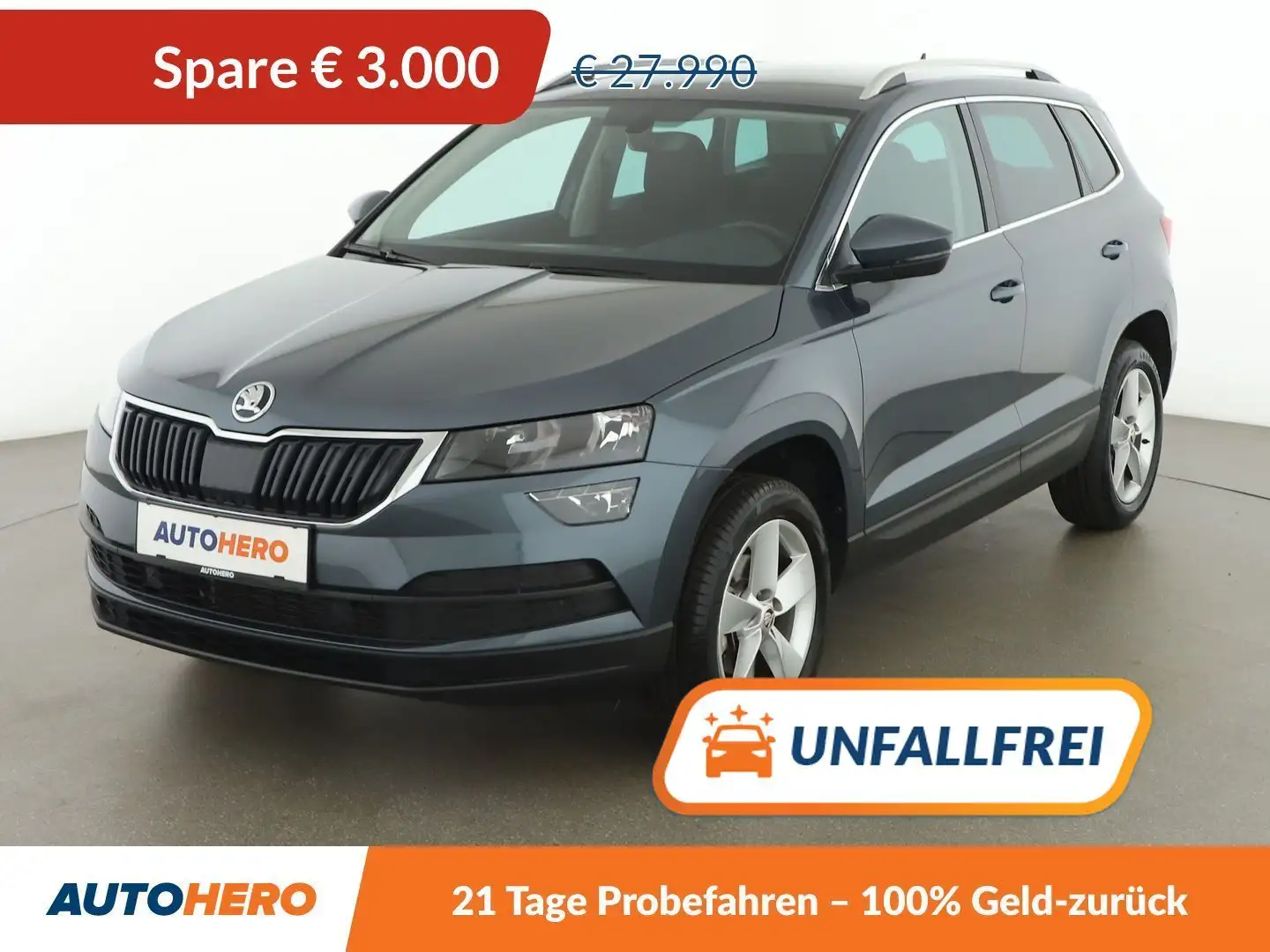 Skoda Karoq 1.5 TSI ACT Ambition Aut. *CAM*ACC*NAVI*PDC*AHK* Grau - 1