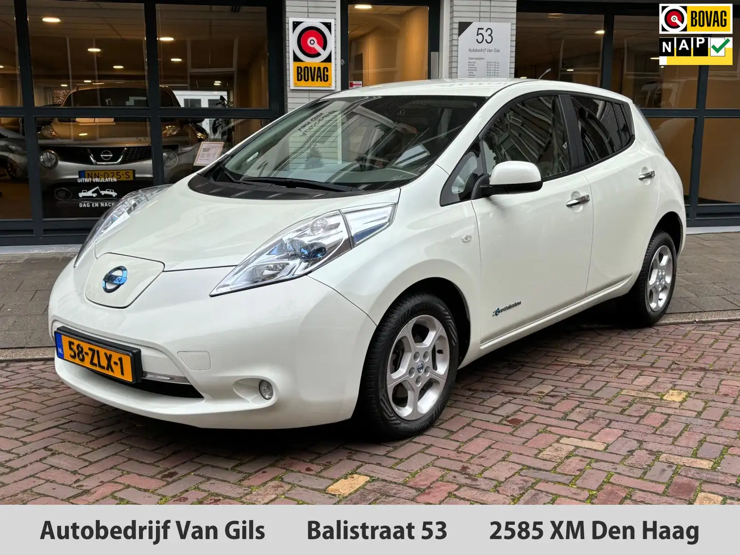 Nissan Leaf Base 24 kWh AUTOMAAT | AIRCO | KEYLESS | LED | NAV Bianco - 1