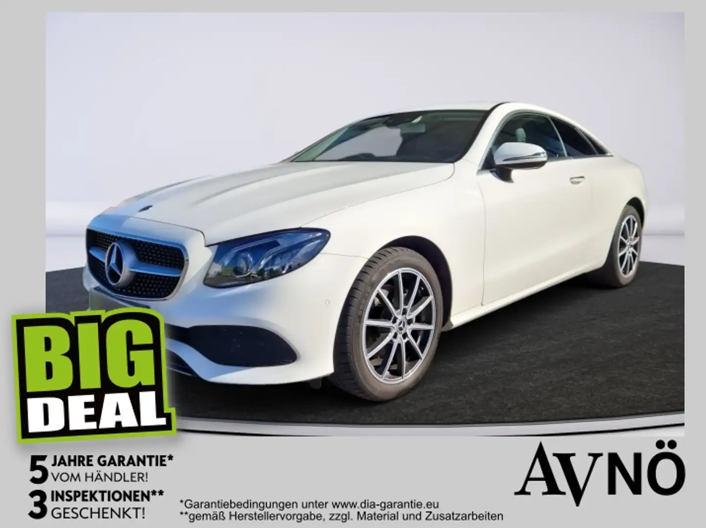 Mercedes-Benz E 200 4MATIC Aut. Coupe, Head Up Displ., 360° Kam Weiß - 1