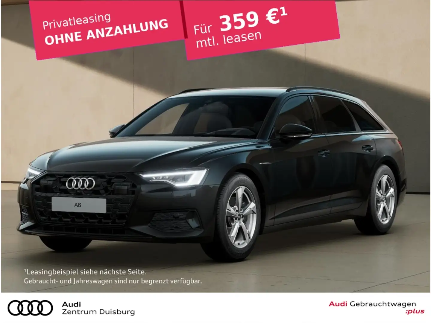 Audi A6 Avant 40 TDI advanced Zwart - 1