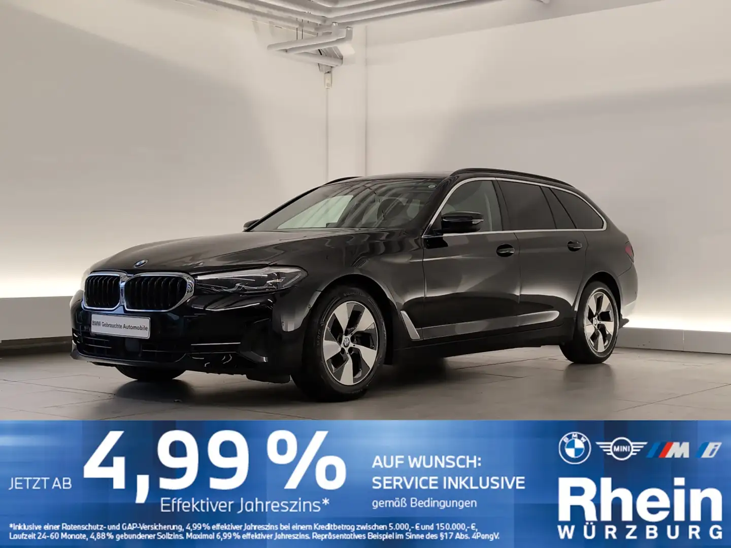 BMW 520 d xDrive Touring HUD/DAB/PDC/SHZ HUD/DAB/PDC/SHZ Zwart - 1