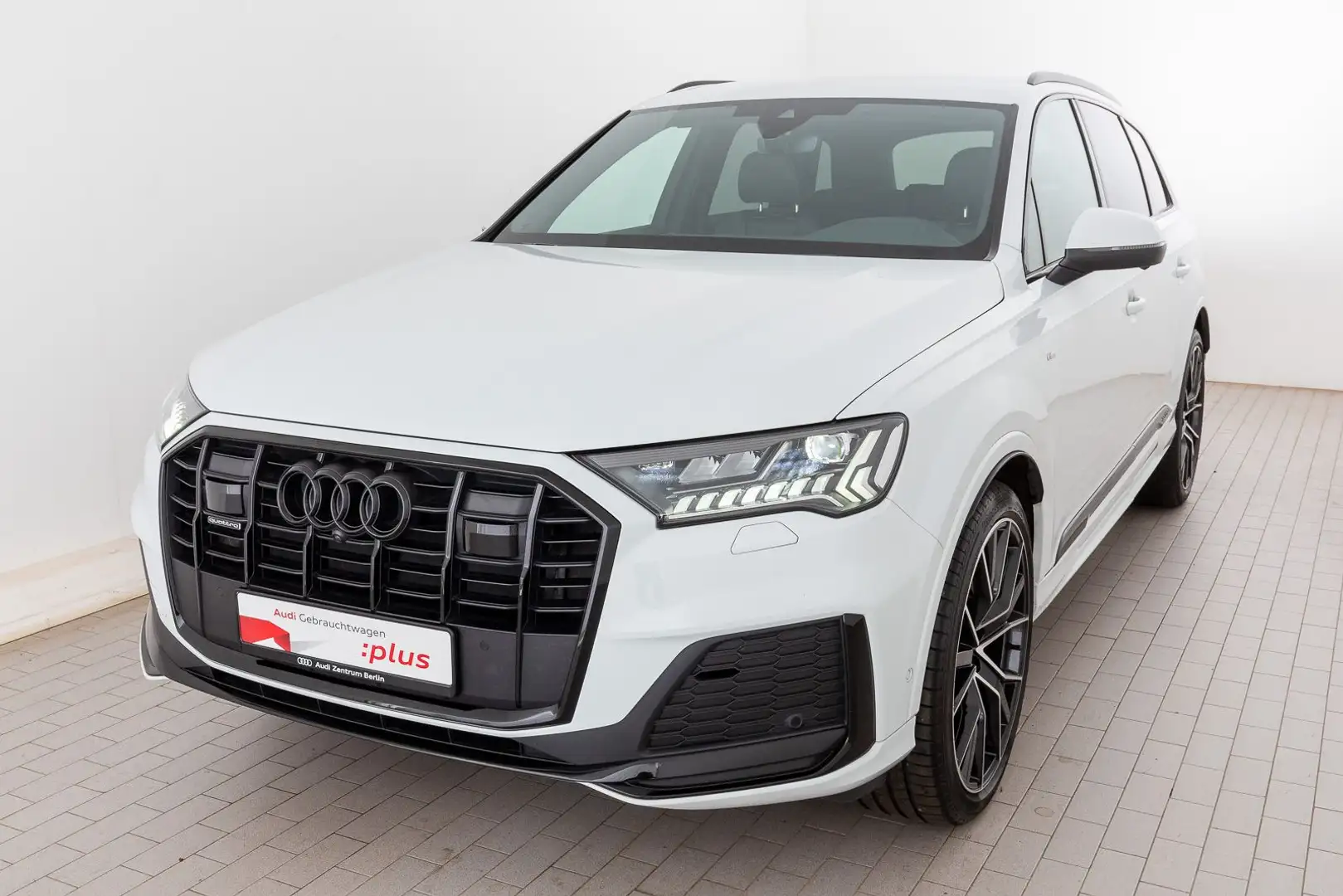 Audi Q7 S line 50 TDI qu.tiptr. AHK STDHZG MATRIX AIR Blanc - 2