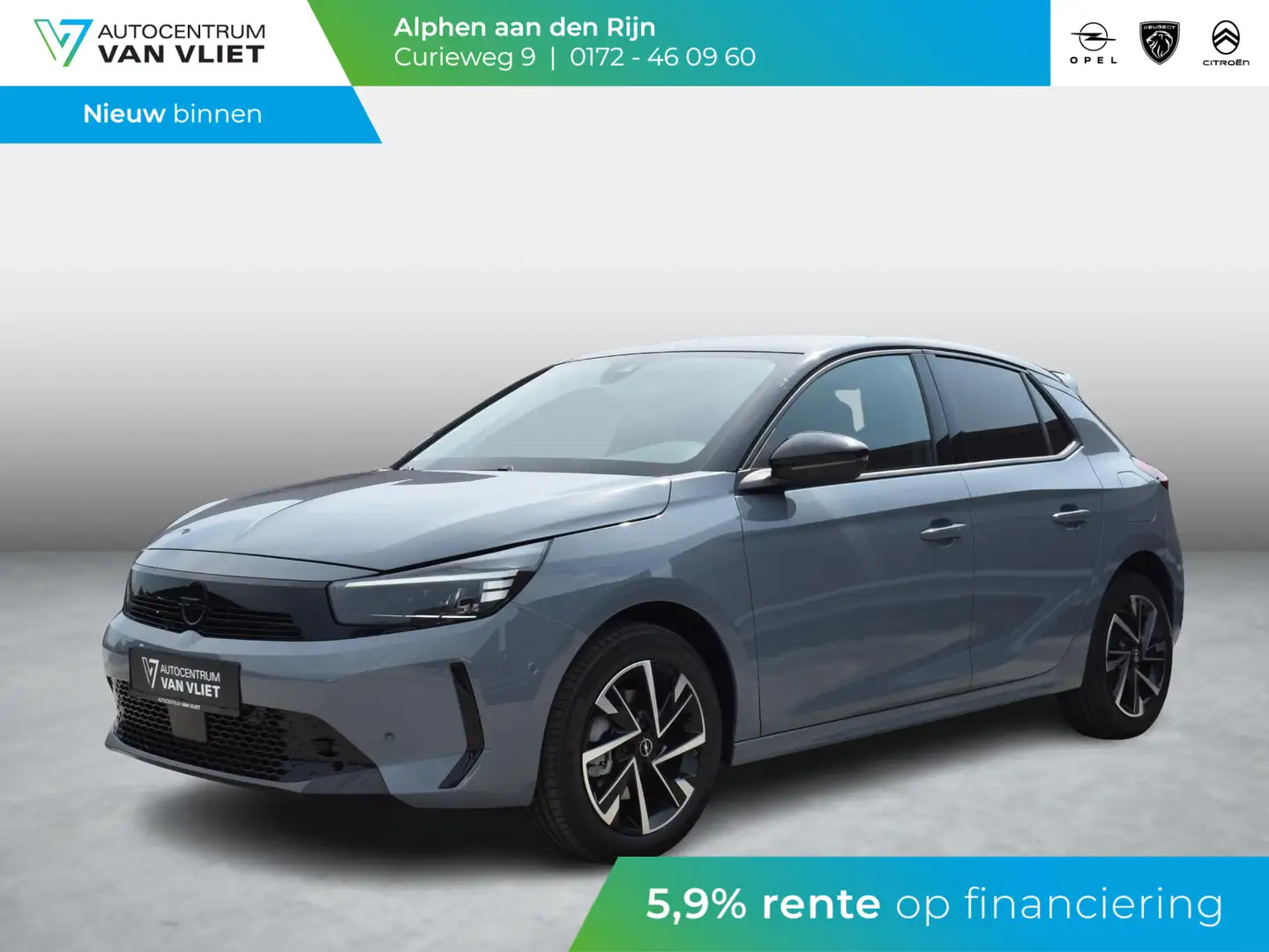 Opel Corsa 1.2 Turbo Hybrid GS NAVI & CARPLAY | ACHTERUITRIJC Grau - 1