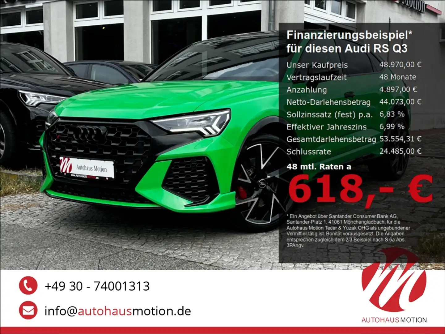 Audi RS Q3 Sportback 2.5 TFSI quattro Matrix Pano RS-Sitze Sp Grau - 1