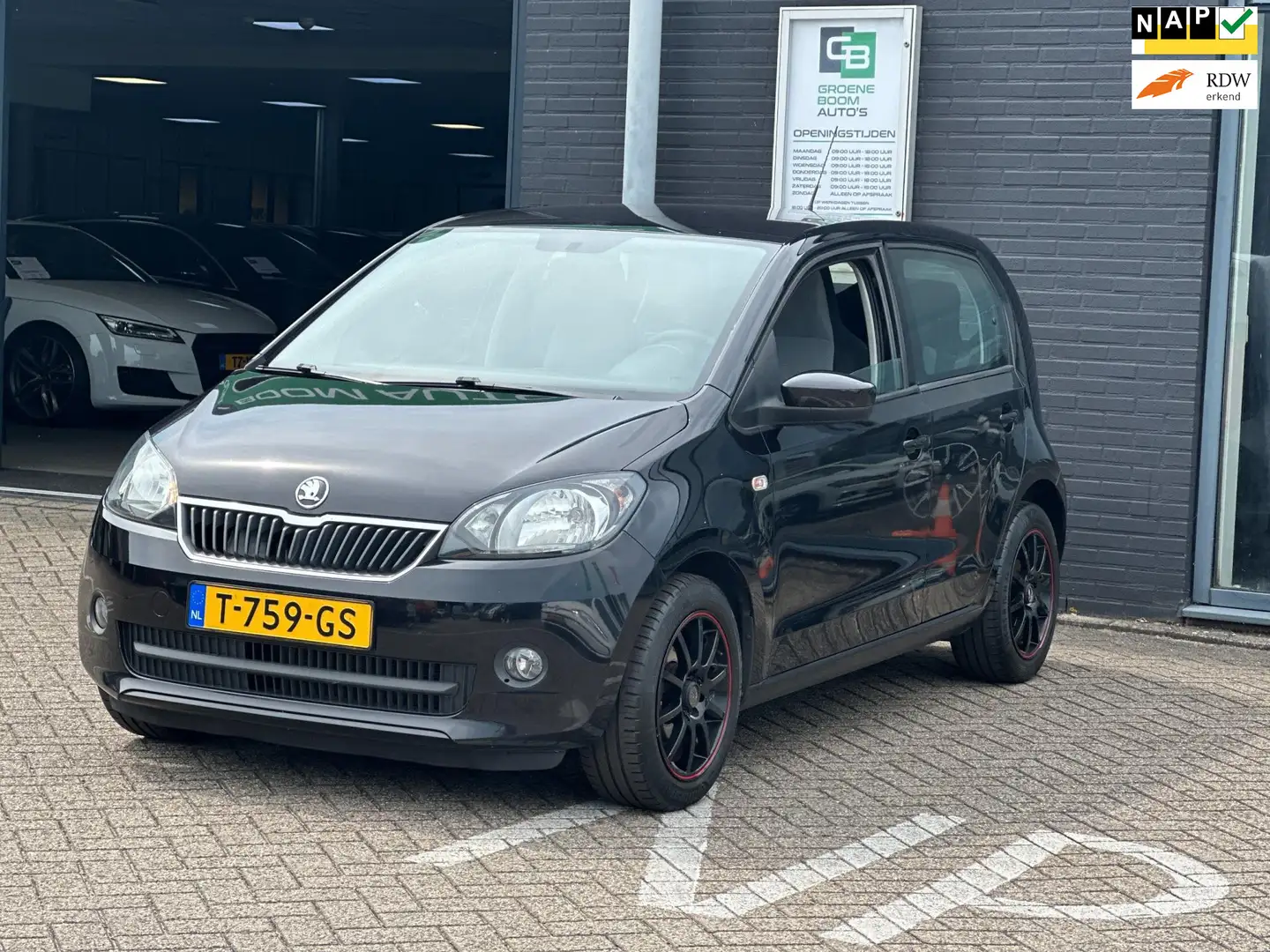 Skoda Citigo 1.0 Greentech Ambition/AIRCO/5-DRS/NIEWE APK/NAP!! Zwart - 1