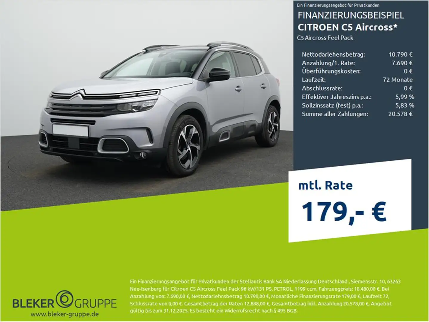 Citroen C5 Aircross Feel Pack Gris - 1