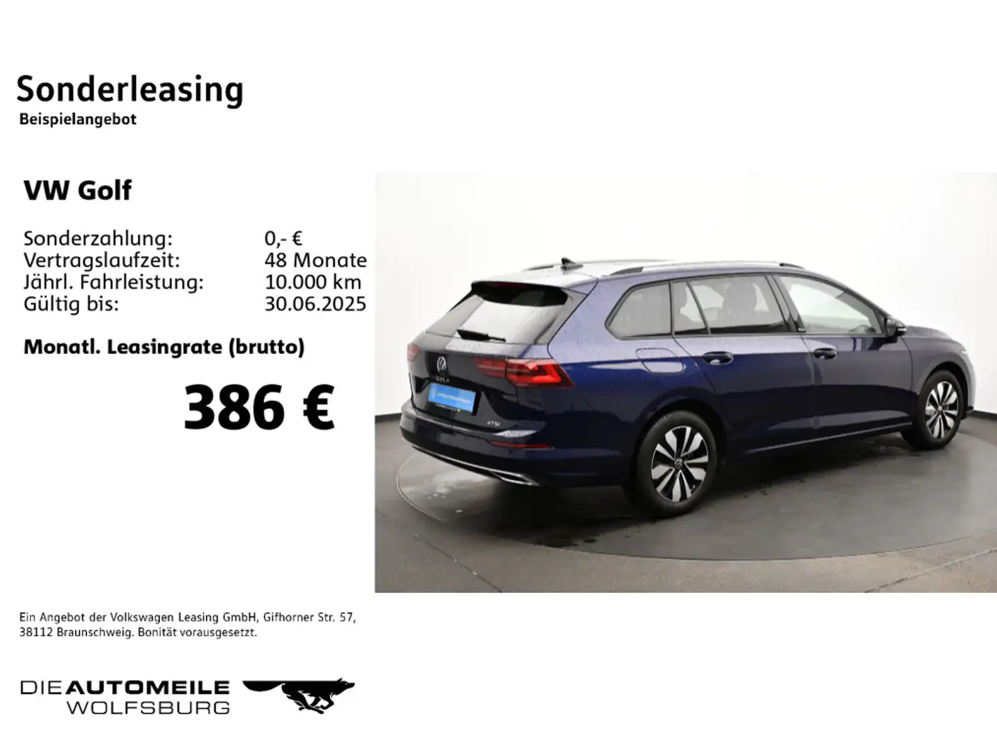 Volkswagen Golf Variant Golf 8 VIII Variant 1.5 eTSI DSG Move Pano/AHK/M Blau - 2