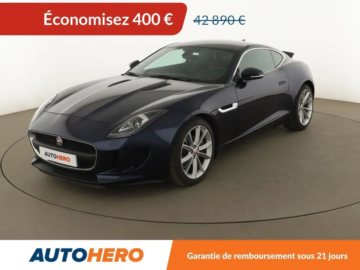 Jaguar F-Type Coupe 3.0 V6 BVA8 Bleu - 1