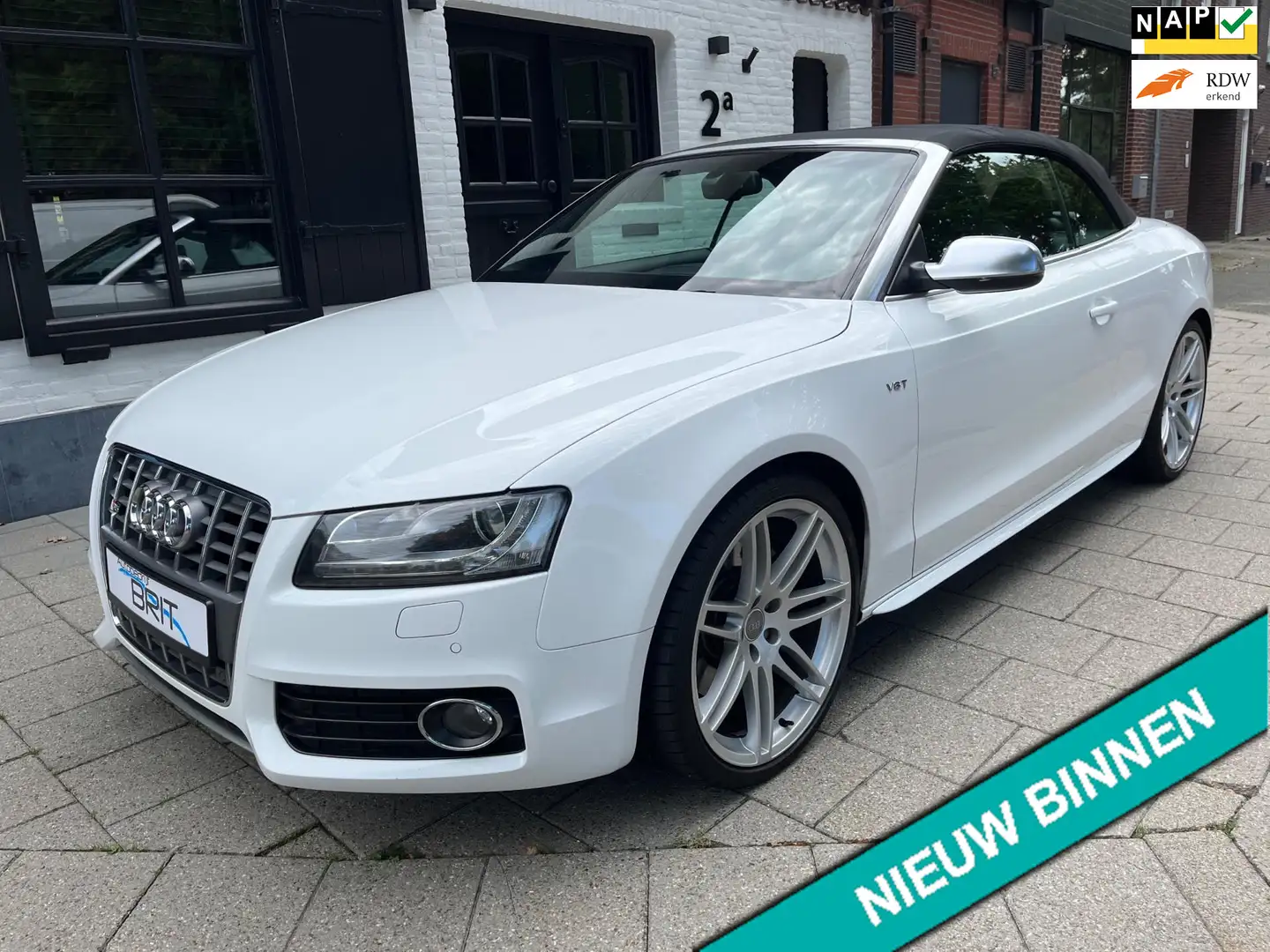 Audi A5 Cabriolet 3.0 TFSI S5 quattro Pro Line, Nw. Staat Blanco - 1