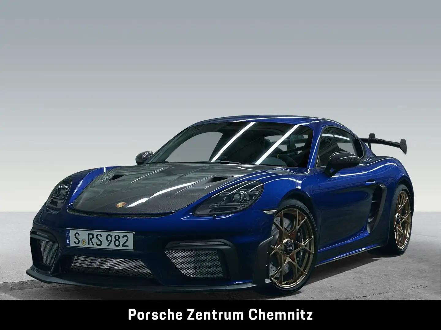 Porsche Cayman 718 Cayman GT4 RS Vollschalensitze;LED-SW;BOSE Blauw - 1