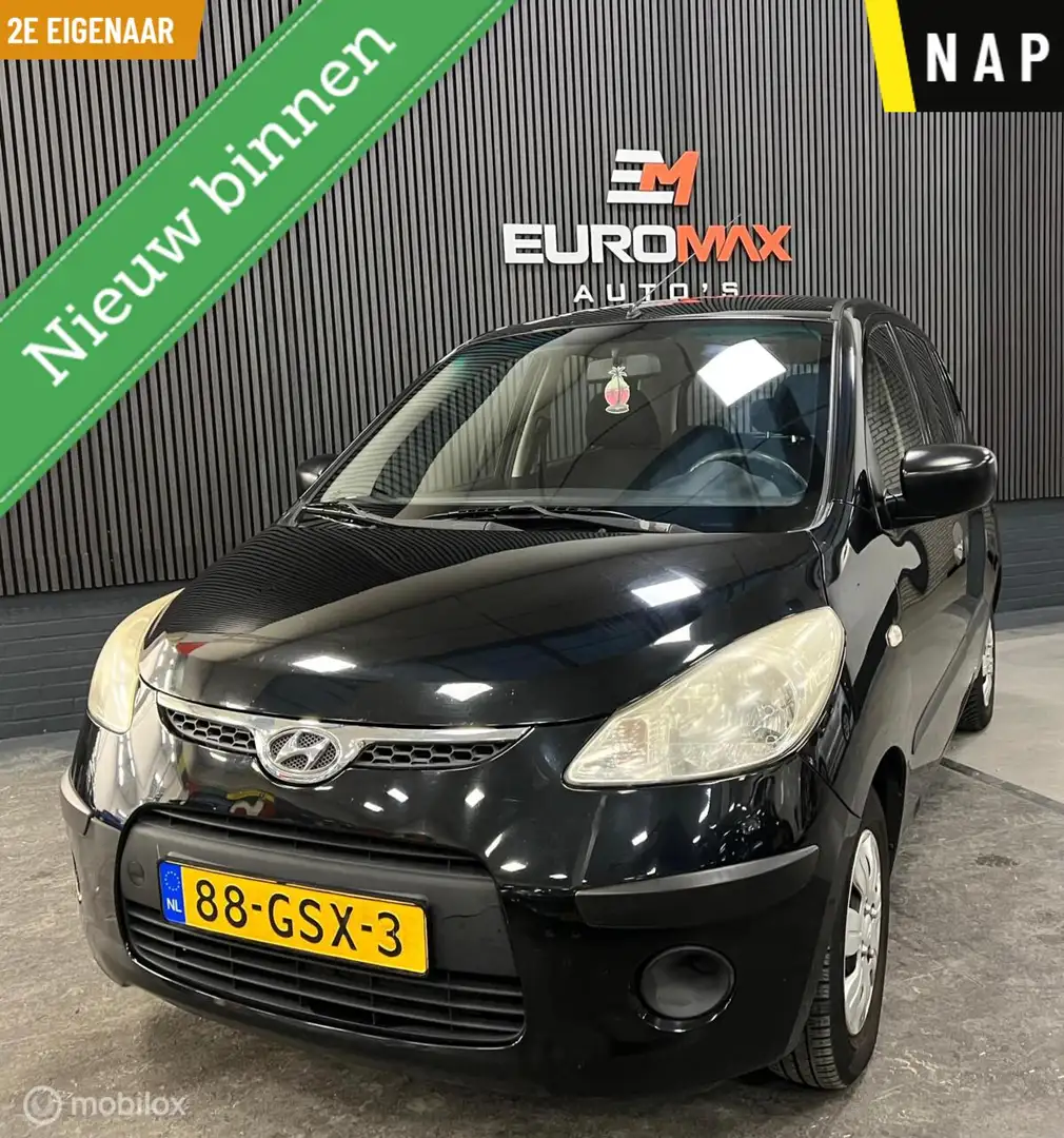 Hyundai i10 1.1 Active Cool NAP - 2e Eigenaar - Airco Zwart - 1