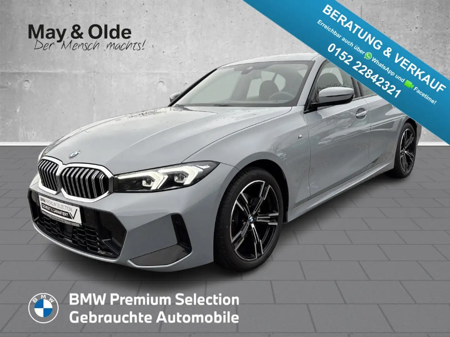 BMW 320 I xDrive M Sport ACC LED SHZ Navi Digitales Cockpi Grau - 1