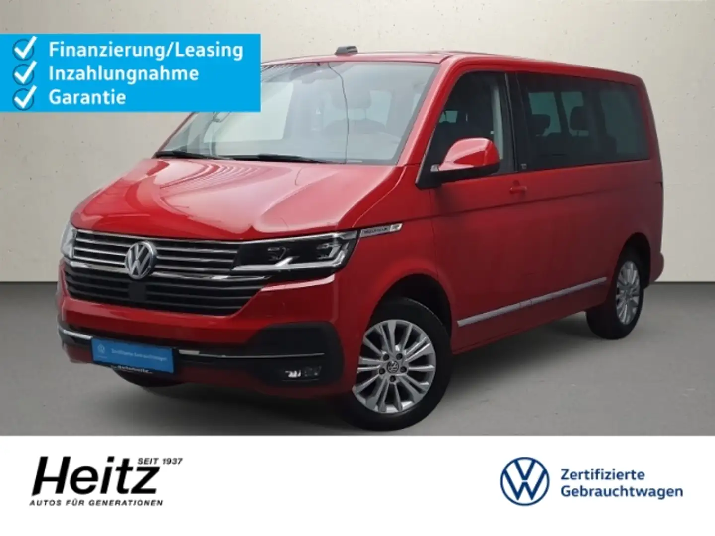 Volkswagen T6.1 Multivan Generation Six DSG Standhzg AHK Červená - 1