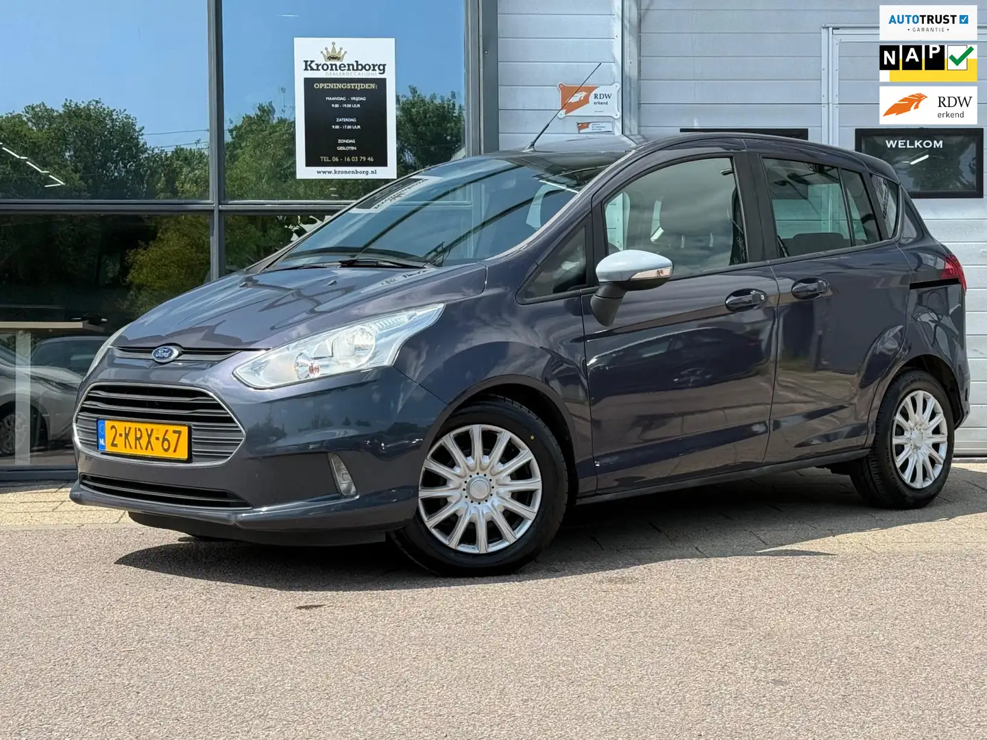 Ford B-Max 1.0 EcoBoost Trend, NAP, APK, CRUISECR Grijs - 1