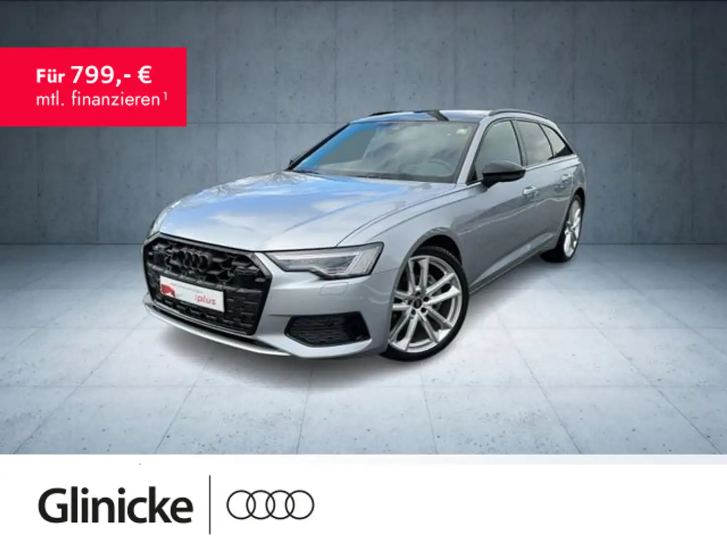 Audi A6 advanced 45 TFSI qu S line/StHz/AHK/Mat Silber - 1