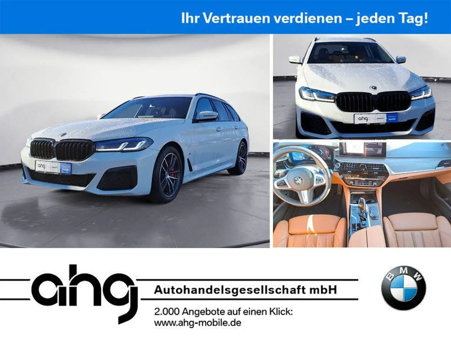 BMW 540 d xDrive Touring M Sportpaket Standheizung He Weiß - 1