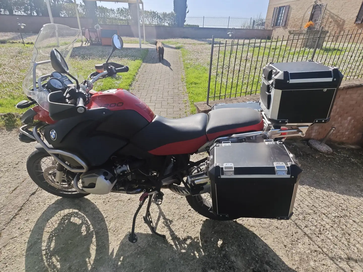BMW R 1200 GS Adventure Adventure con 3 valige rigide BMW Rojo - 1