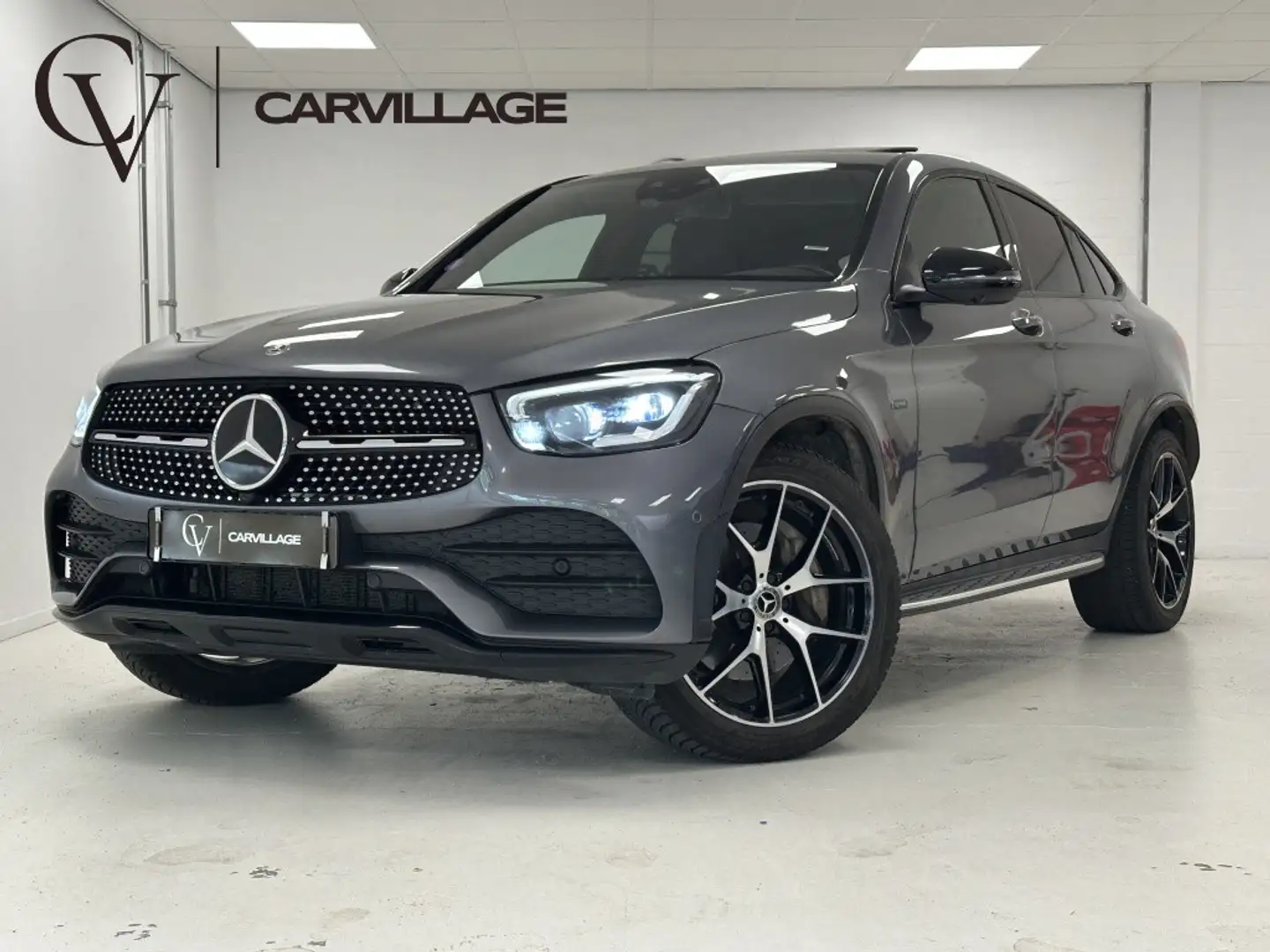 Mercedes-Benz GLC 300 Coupé 300e 4M. AMG Premium Plus | Airmatic | Burme Grijs - 1