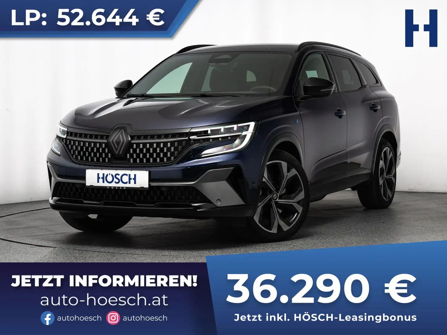 Renault Espace Esprit Alpine E-Tech 200 7-SITZE SCHNÄPPCHEN Blau - 1
