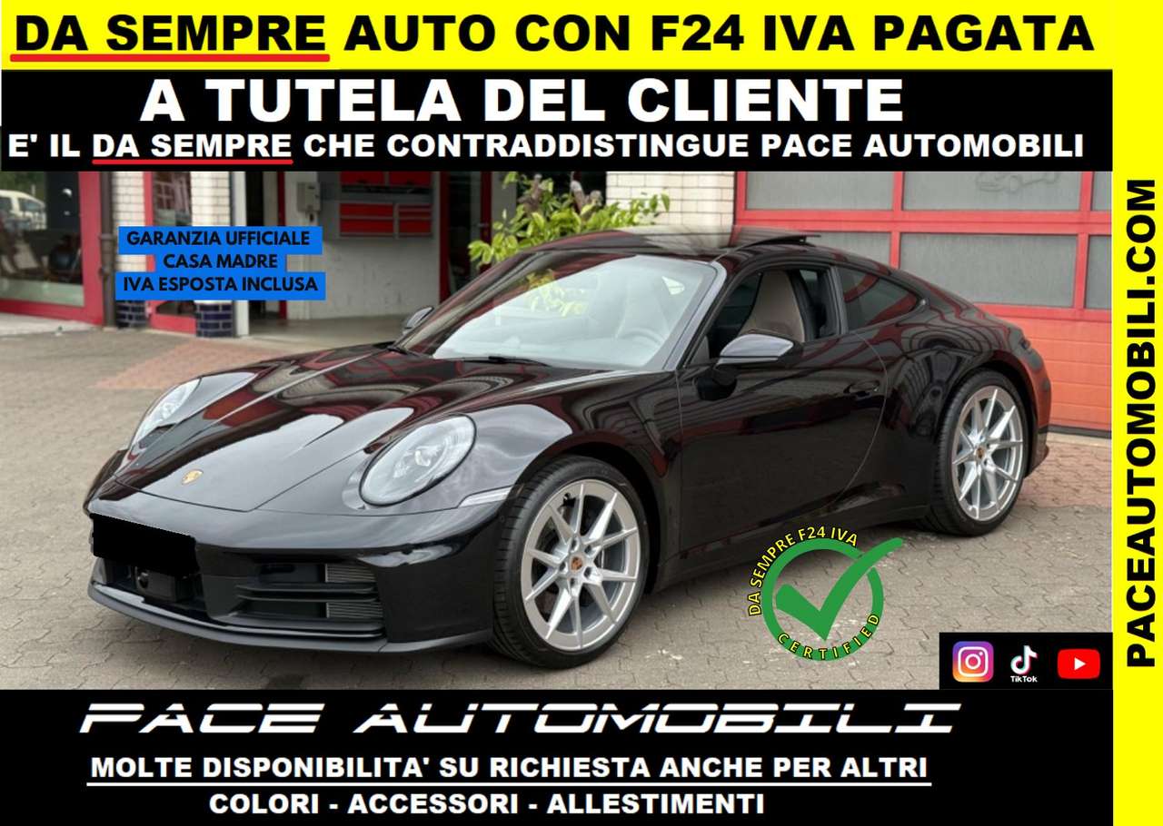 Porsche 992 911 992.2  TETTO SPORT CHRONO PDC ACC PELLE