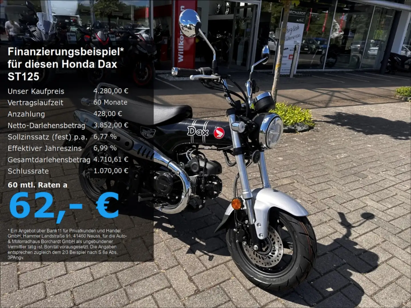 Honda DAX ST 125 *E5+*LED*Schwarz*9,4 PS*6 Jahre Garantie* Negro - 1