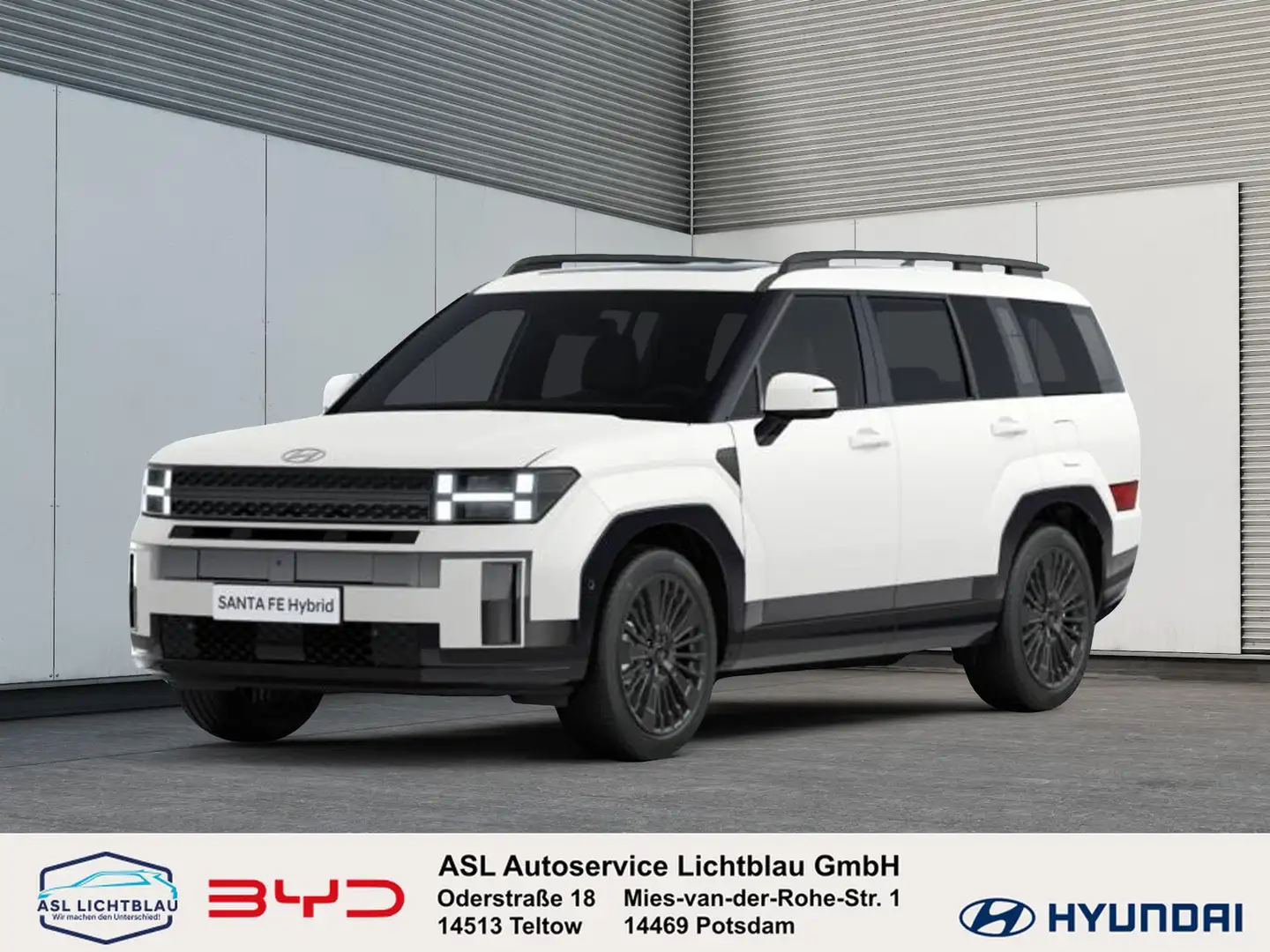 Hyundai SANTA FE HEV 5-Sitzer 1.6 T-GDI 6-AT 4WD Blackline 1.6 Weiß - 1