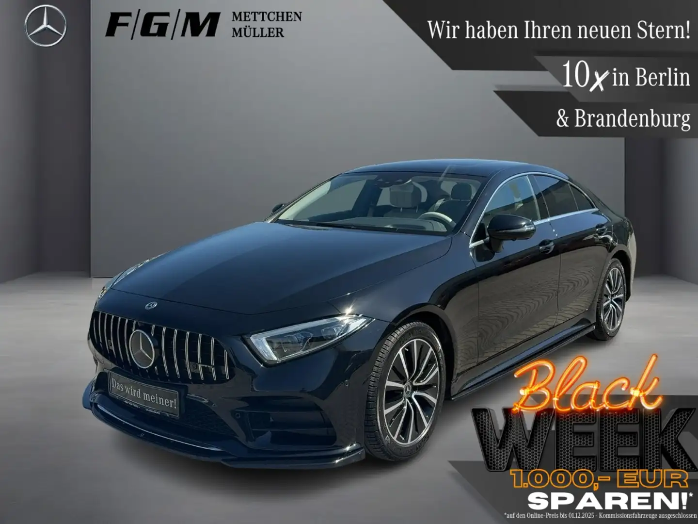 Mercedes-Benz CLS 350 d 4M AMG Line HUD|MBeam|Standhz|TWA|360 Schwarz - 1