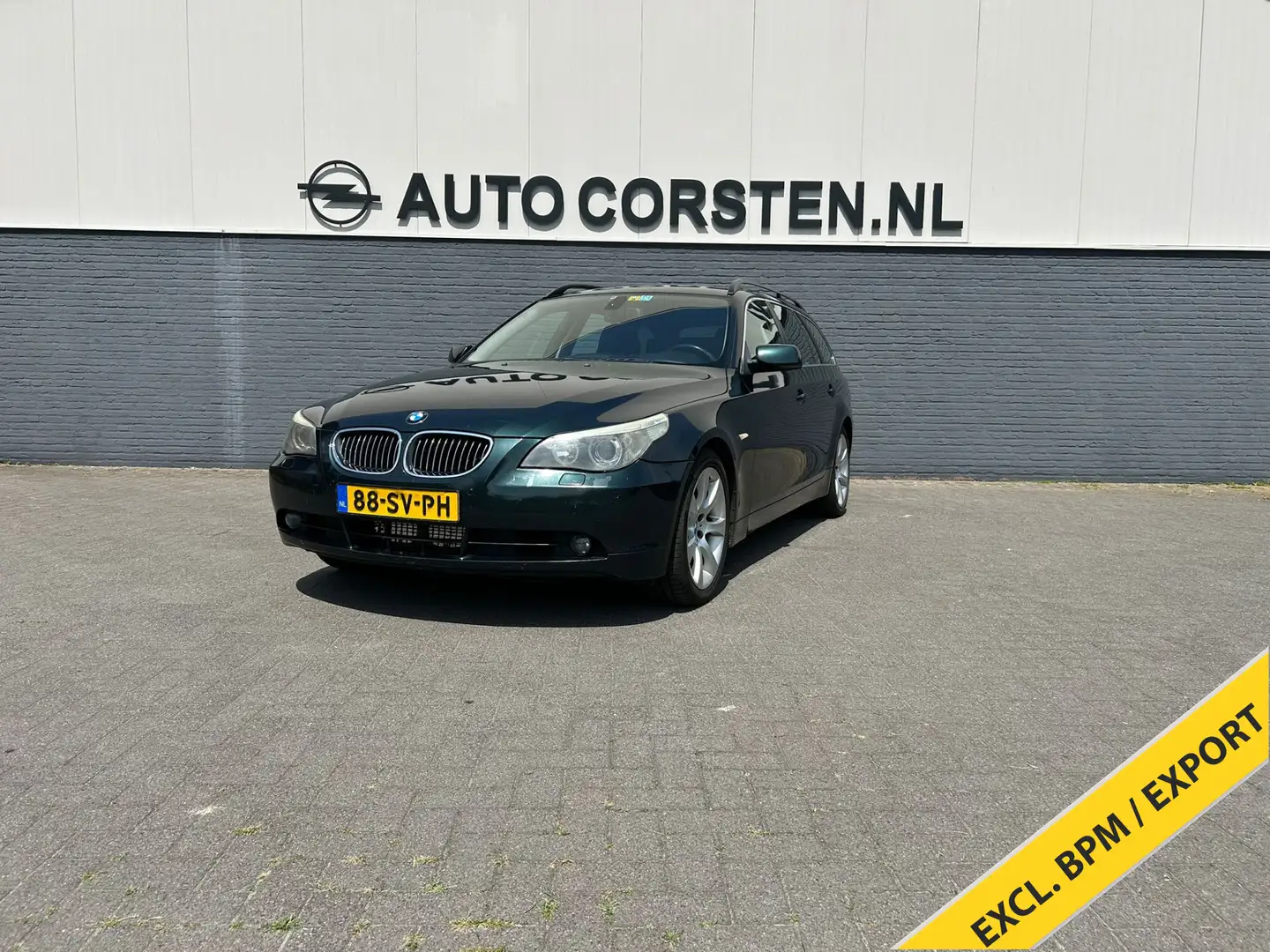 BMW 525 5-serie Touring 525D Automaat Ecc Nav-sys professi Groen - 1