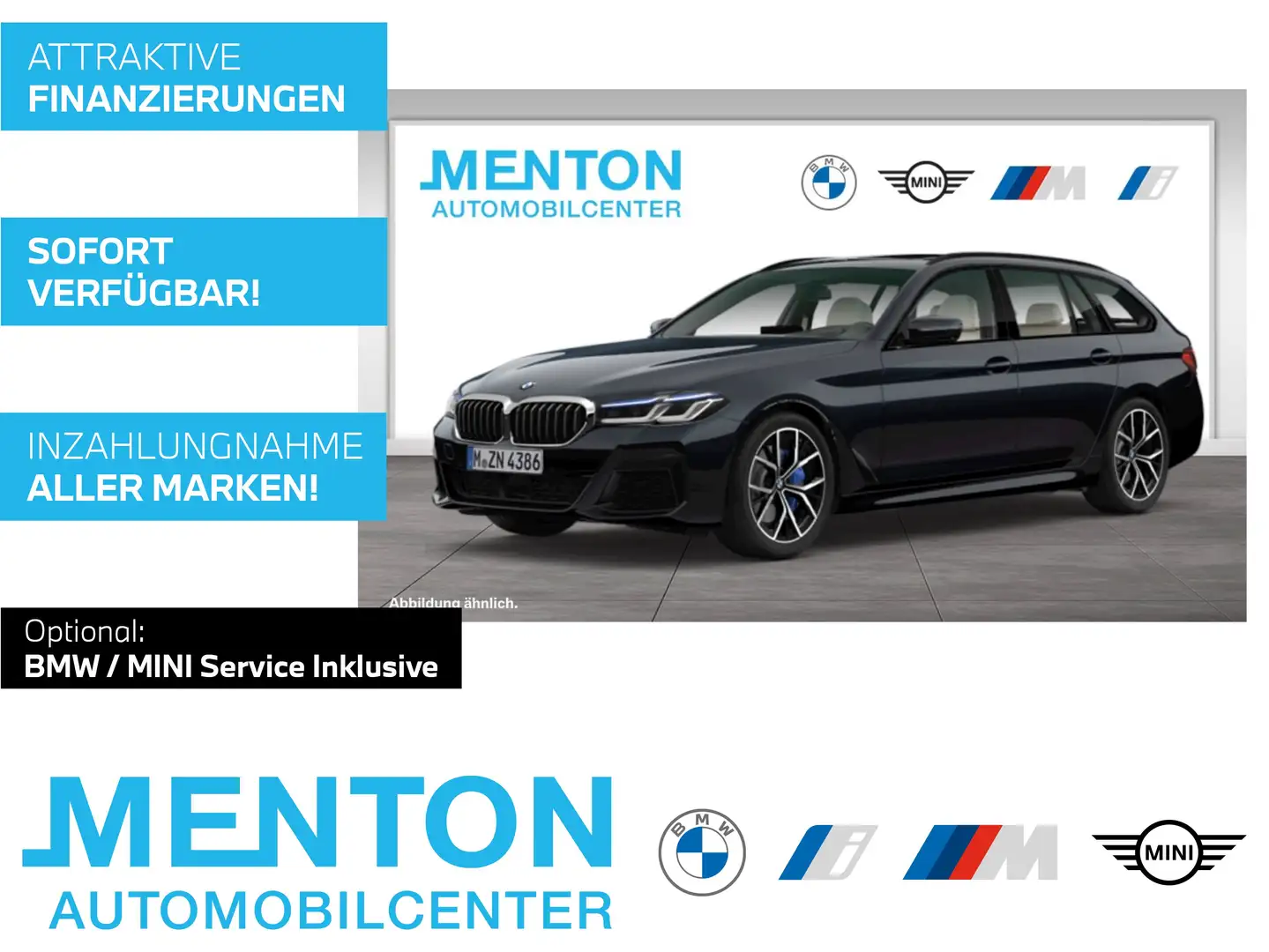 BMW 530 d xDrive A M Sportpaket Head-Up HiFi DAB RFK Zwart - 1