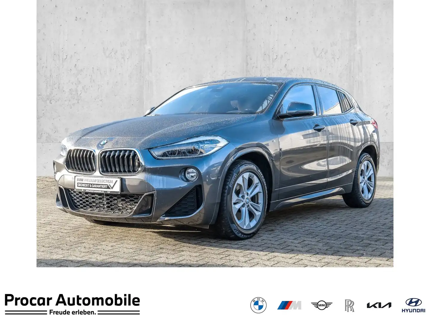BMW X2 sDrive20i M Sport Navi+AHK+RFK+PDC+SHZ+LED+Hifi+Au Grau - 1