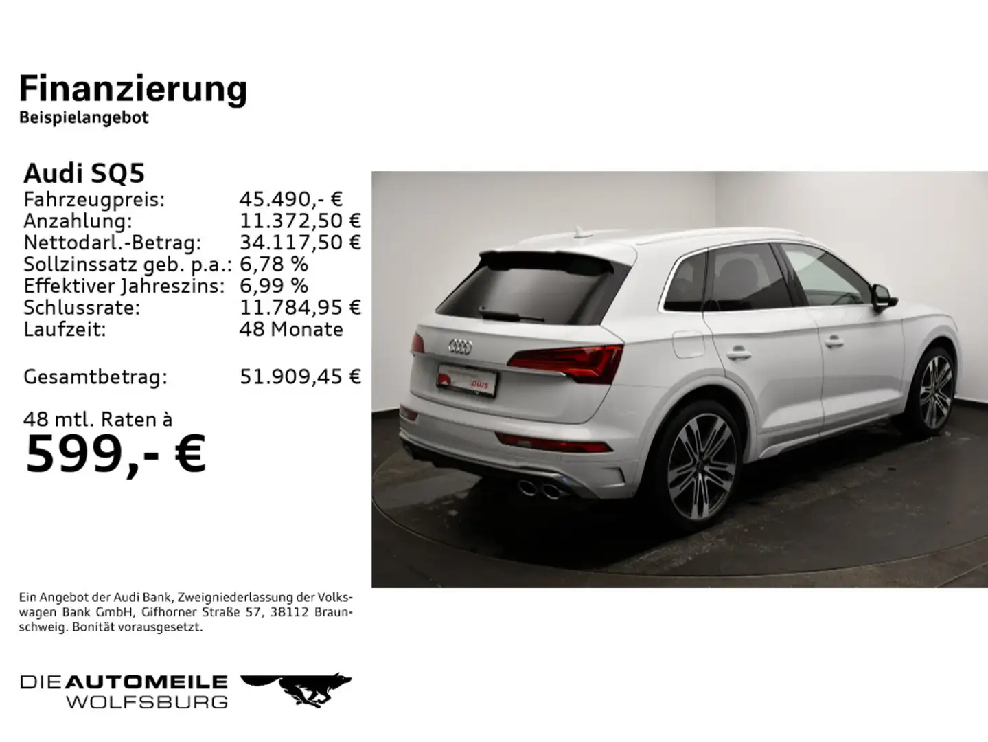 Audi SQ5 3.0 TDI Tiptronic quattro AHK/Tempo/Rückkam Weiß - 2