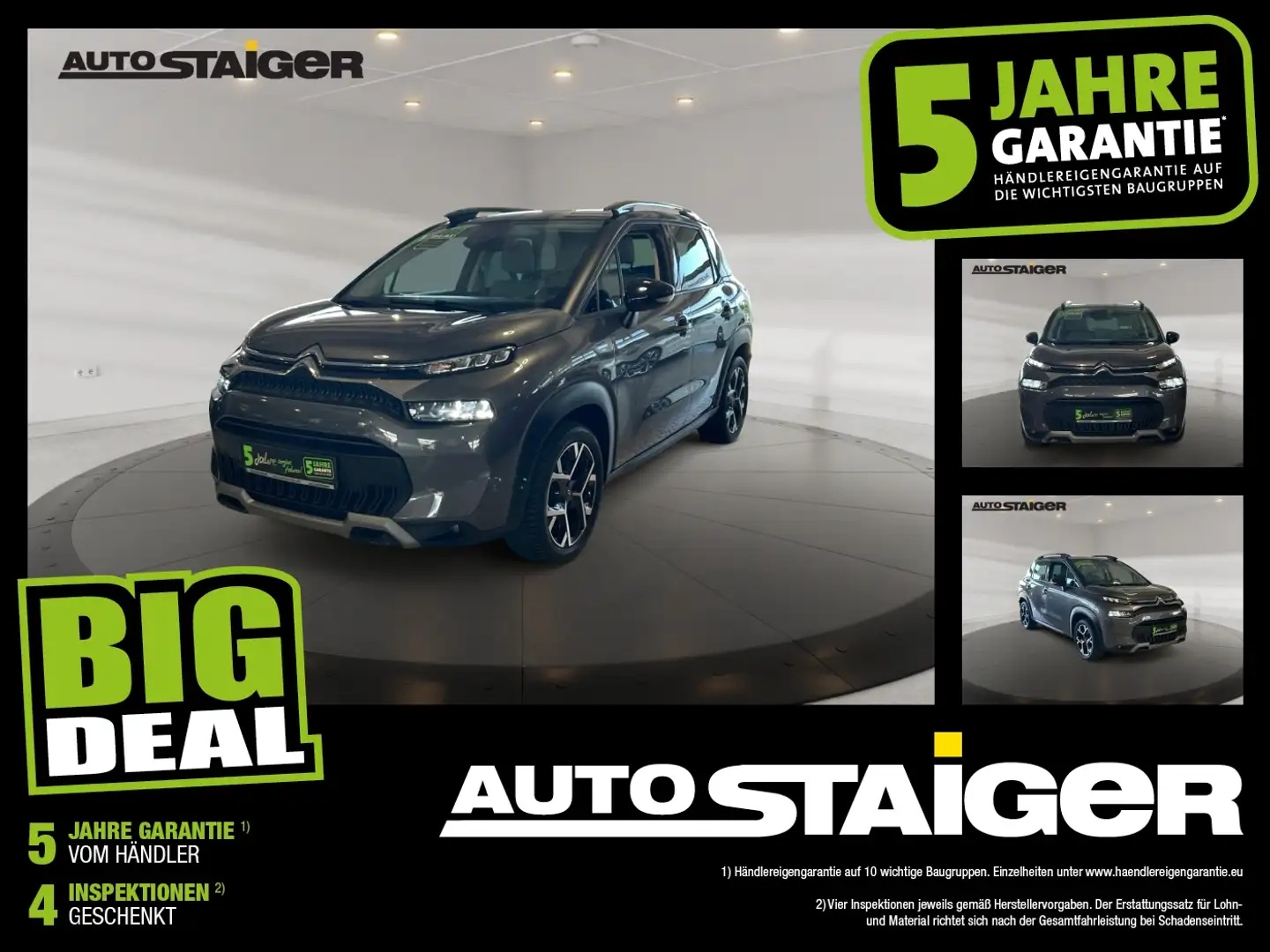 Citroen C3 Aircross Shine Pack Automatik,  Kamera, Navi Grijs - 1