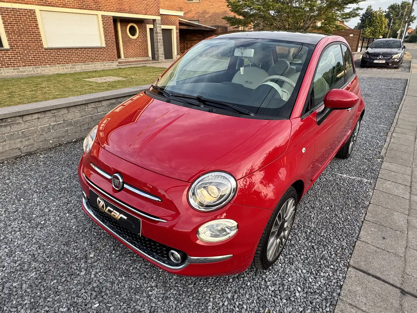 Fiat 500 1.2i ECO Lounge ETAT NEUF/NAVI/TOIT/JANTES/GARANTI Rouge - 1