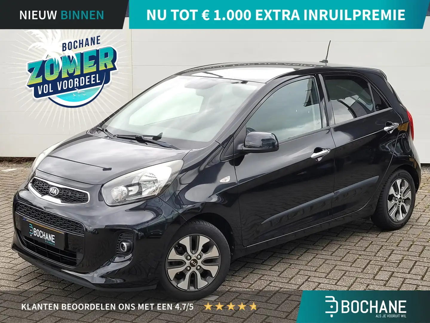 Kia Picanto 1.0 CVVT ComfortPlusLine Navigator | Camera | Crui Nero - 1