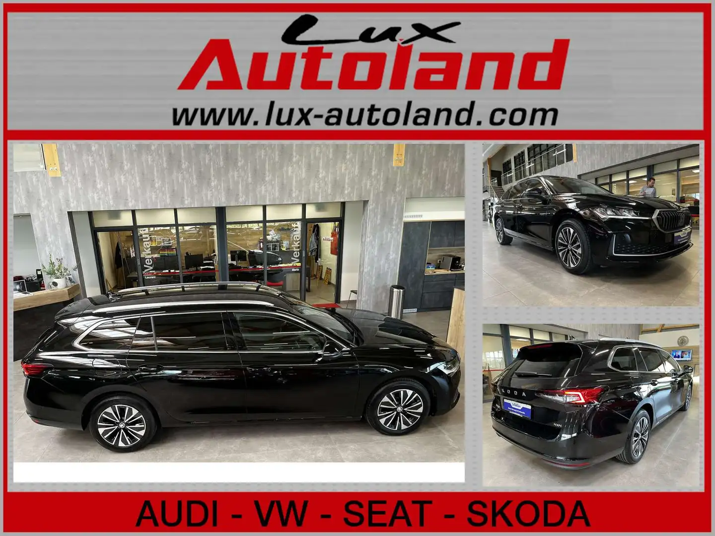 Skoda Superb TDI 4x4 Selection Navi App ACC 5JG 360 Noir - 1