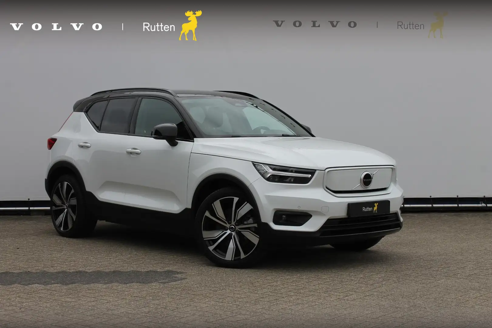 Volvo XC40 Recharge P8 AWD R-Design 20" lm velgen / Warmtepom Wit - 1